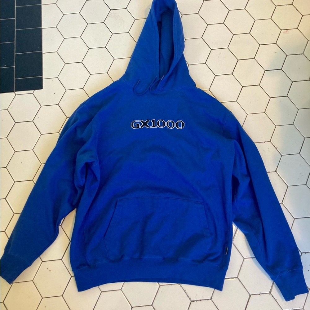 Blue GX1000 (Skateboarding) hoodie sweatshirt-EUC, Size Large (Men’s)